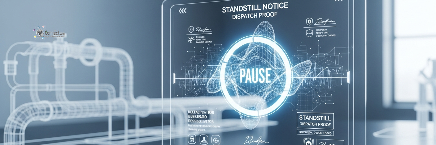 Standstill Notice Dispatch Beweis zur Dokumentation der fristgerechten Mitteilung im Vergabeprozess
