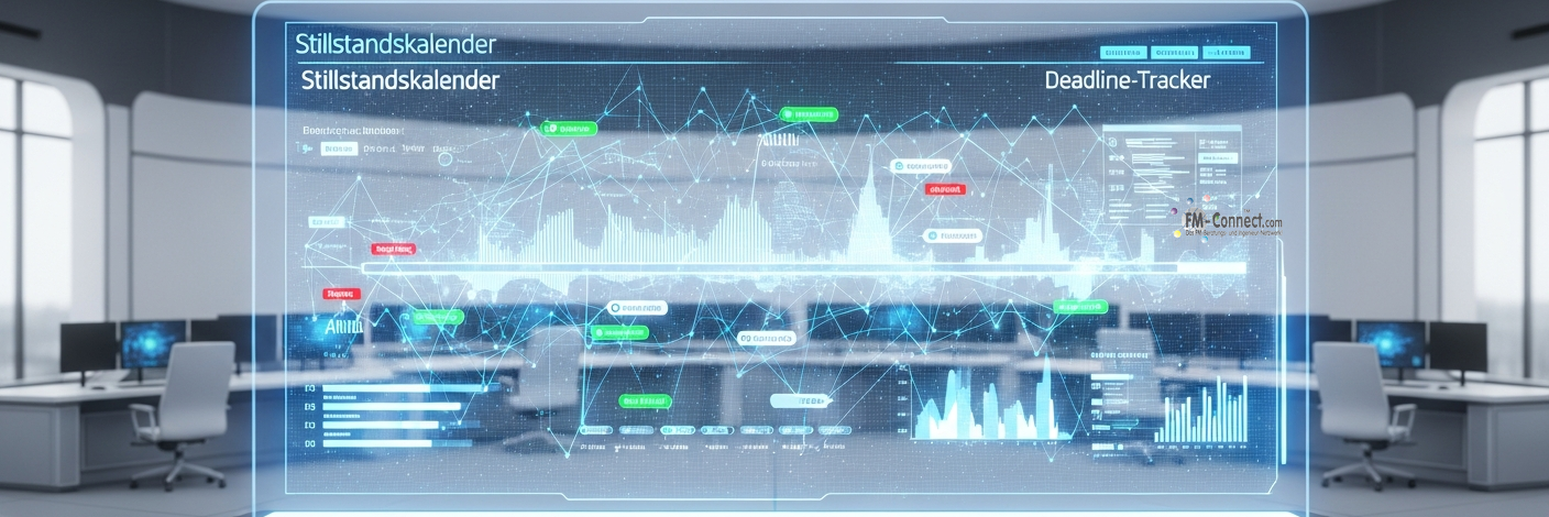 Stillstandskalender und Deadline Tracker zur Überwachung kritischer Fristen im Ausschreibungs- und Vergabeprozess