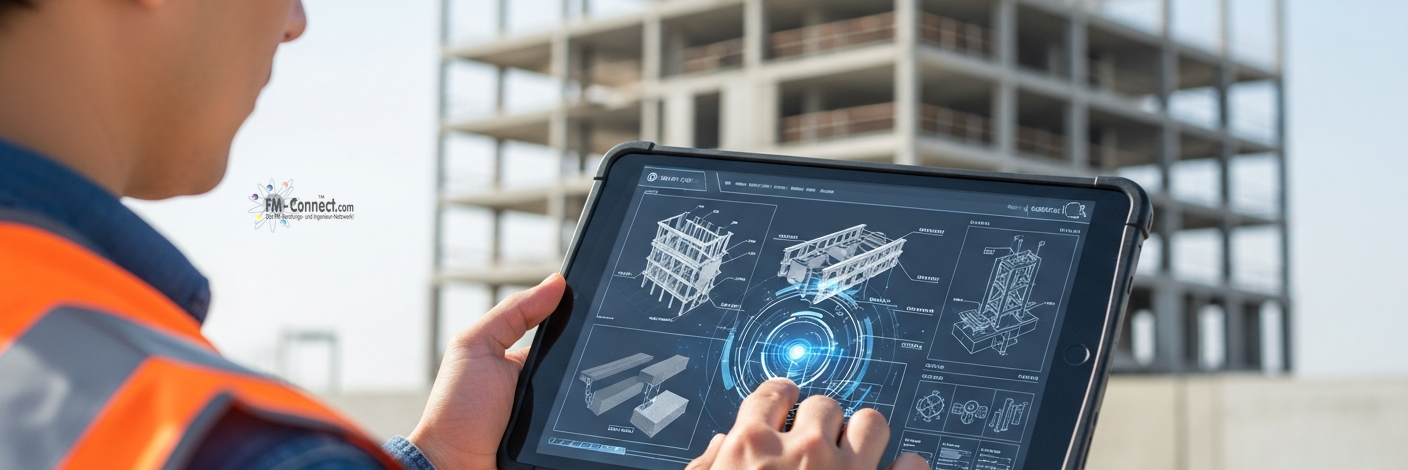 Darstellung von Dienstleistungen und Bauleistungen im Kontext von Betreiberpflichten und Baubegleitung im Facility Management